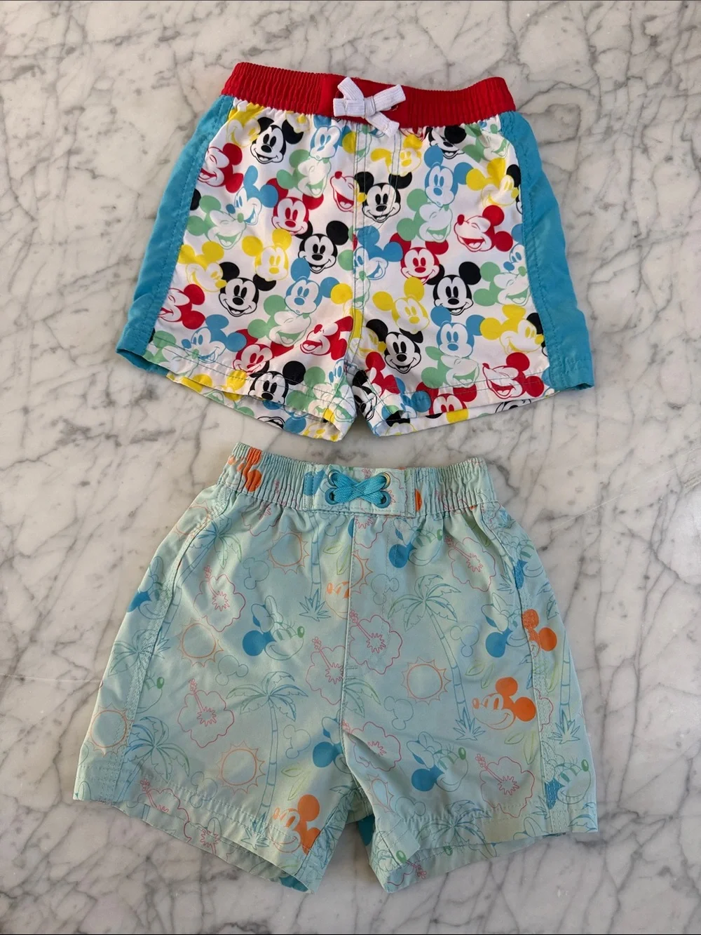 Disney Mickey Mouse Swim Trunk Bundle Toddler Boy 18/24 mo